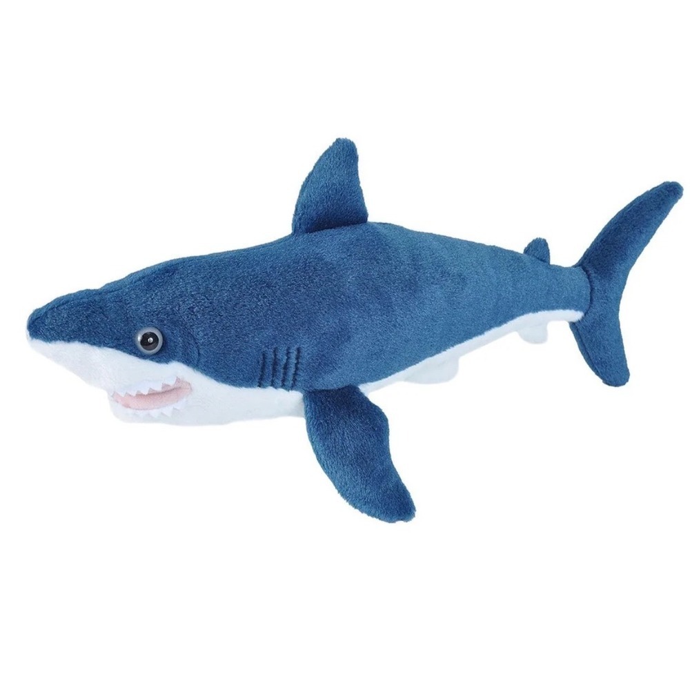 Mako Shark‎ Plush Wild Republic Stuffed Animal Toy, Blue, Cuddlekins 15"